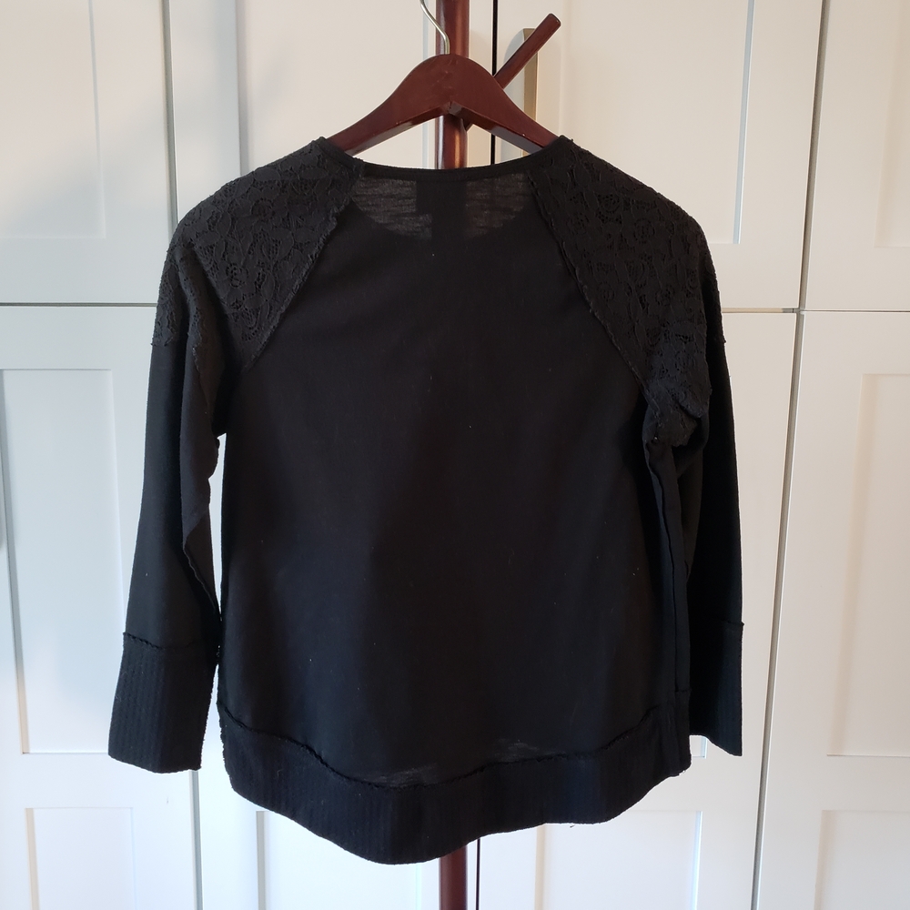 Knox Rose Elegant Black Lace Blouse - Picture 3 of 4
